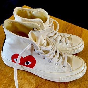 comme des garcons converse. new, never worn